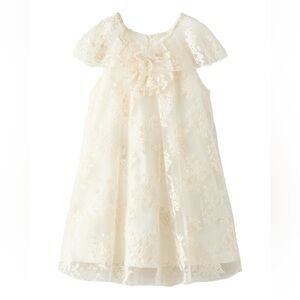 Zara Cream Floral Lace Dress